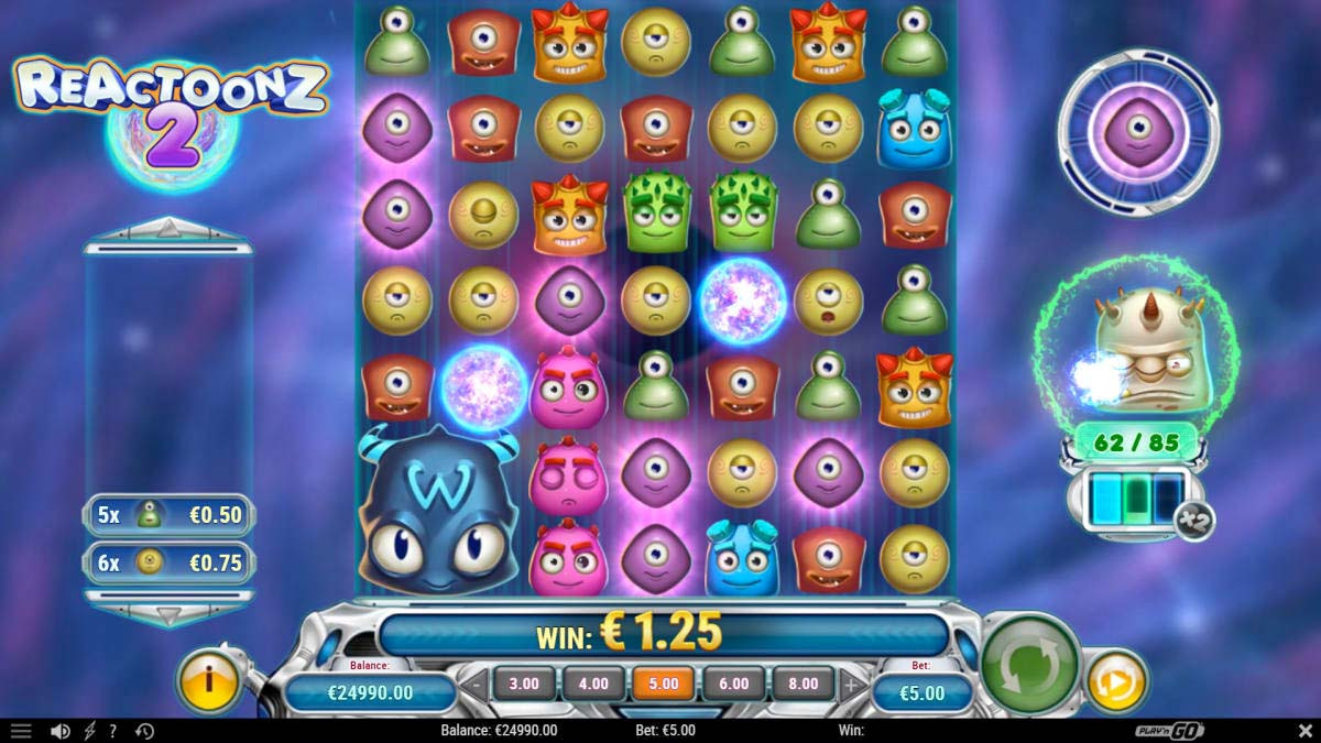 Image depicting the colorful and exciting world of Reactoonz, the popular online slot game developed by Play'n GO. Explore Reactoonz play n go and its captivating gameplay, bonuses, and impressive RTP. Discover Reactoonz demo and free play options, and dive into the thrilling Reactoonz slot experience. Uncover the captivating Reactoonz online adventure, its enticing bonus features, and learn about Reactoonz rtp. Read our comprehensive Reactoonz review for an in-depth analysis of this beloved slot game.